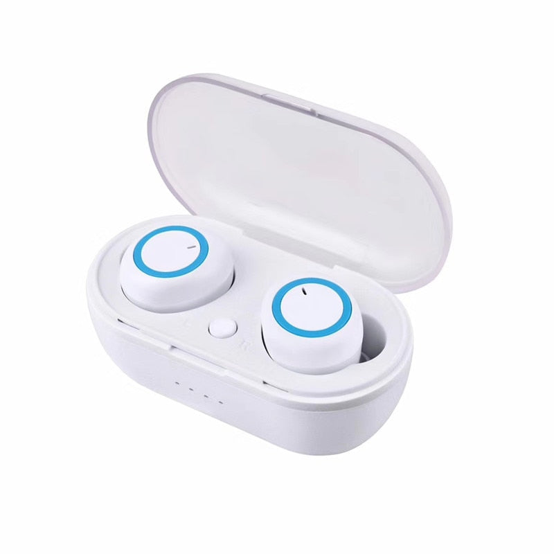 Fone de ouvido Bluetooth sem fio TWS  esporte estéreo com cancelamento de ruído fone de ouvido com controle de toque inteligente