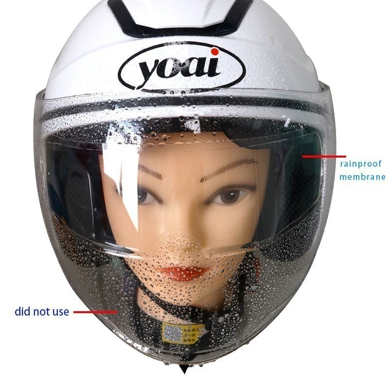 3 Styles Clear Helmet Anti-Fog Rainproof Film for Motorcycle Helmet Lens Fog Resistant Sticker Safety Driving Helmet Accessories