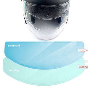 3 Styles Clear Helmet Anti-Fog Rainproof Film for Motorcycle Helmet Lens Fog Resistant Sticker Safety Driving Helmet Accessories