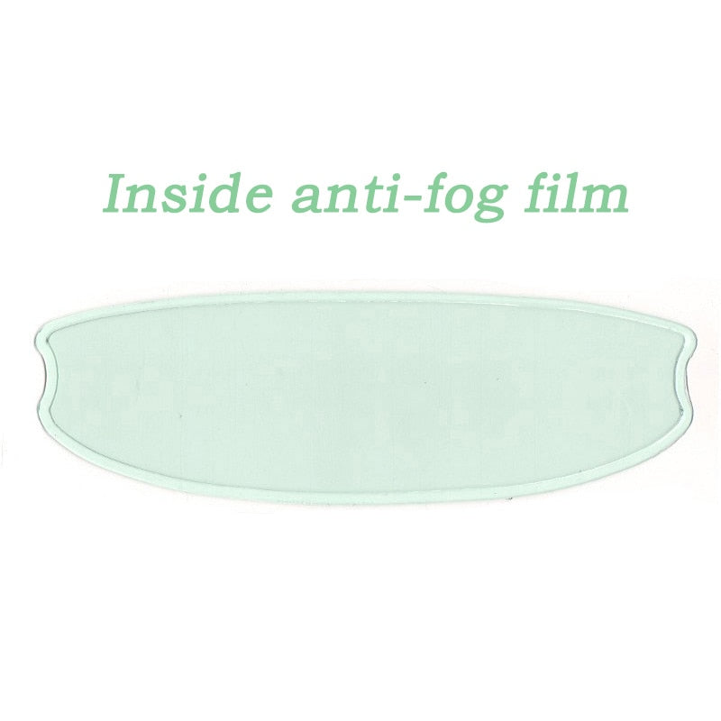 3 Styles Clear Helmet Anti-Fog Rainproof Film for Motorcycle Helmet Lens Fog Resistant Sticker Safety Driving Helmet Accessories